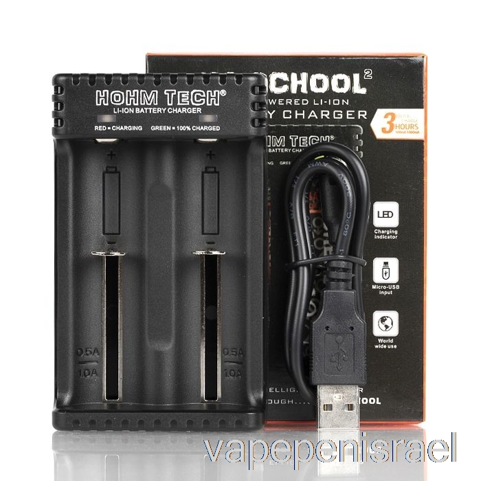 חד פעמי Vape Israel Hohm Tech School 2 2a Mic-usb מטען