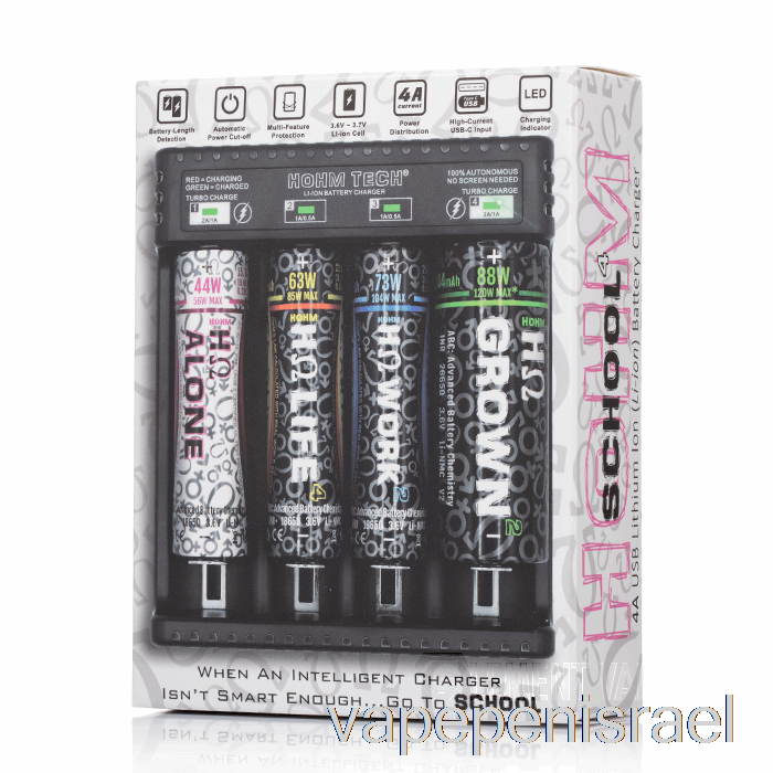 חד פעמי Vape Israel Hohm Tech School 4 4a Usb-c מטען