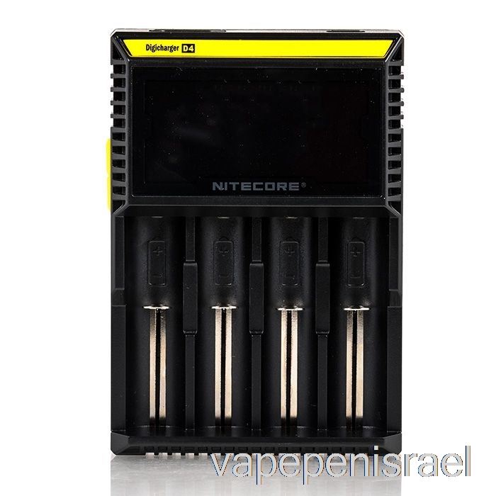 מטען סוללות חד פעמי Vape Israel Nitecore D4 (4 מפרצים)