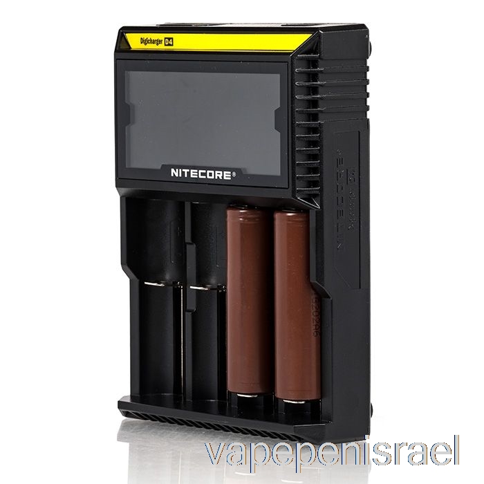 מטען סוללות חד פעמי Vape Israel Nitecore D4 (4 מפרצים)