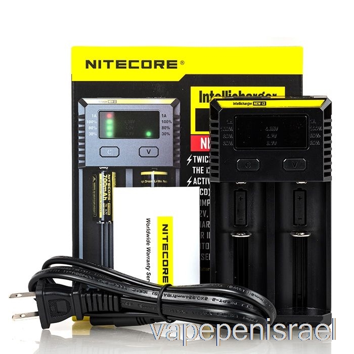 מטען סוללות חד פעמי Vape Israel Nitecore I2 (2 מפרצים)