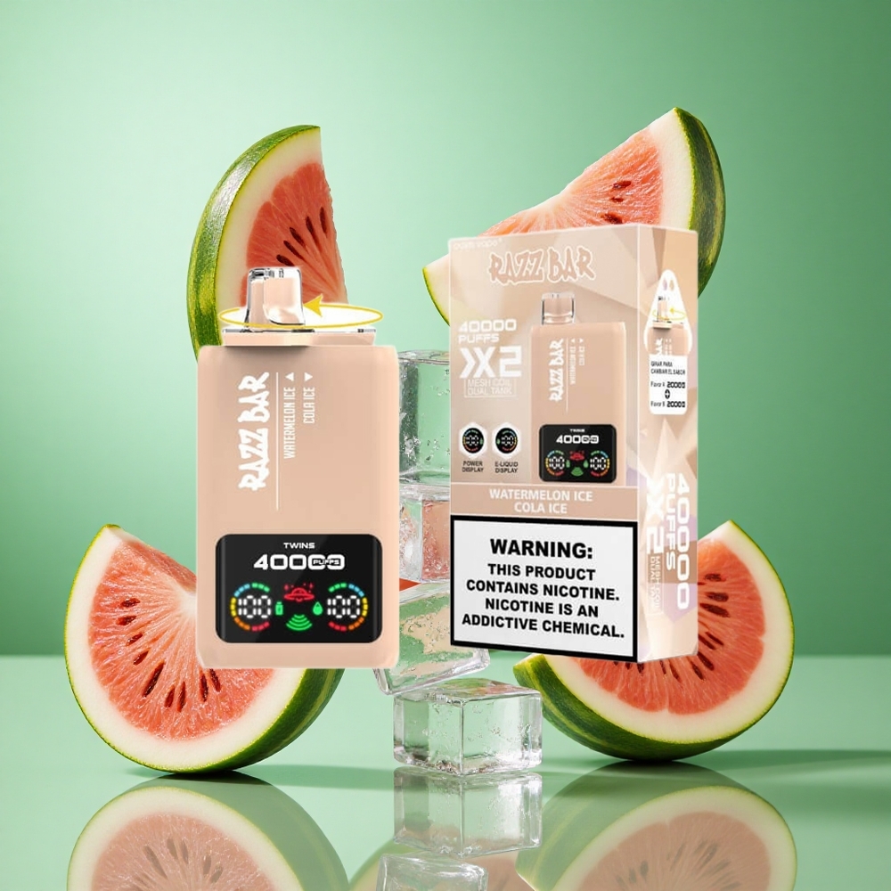 Razz Bar 40000 פאפים אבטיח-קולה קרח Israel vapeסוללה 650 Mah