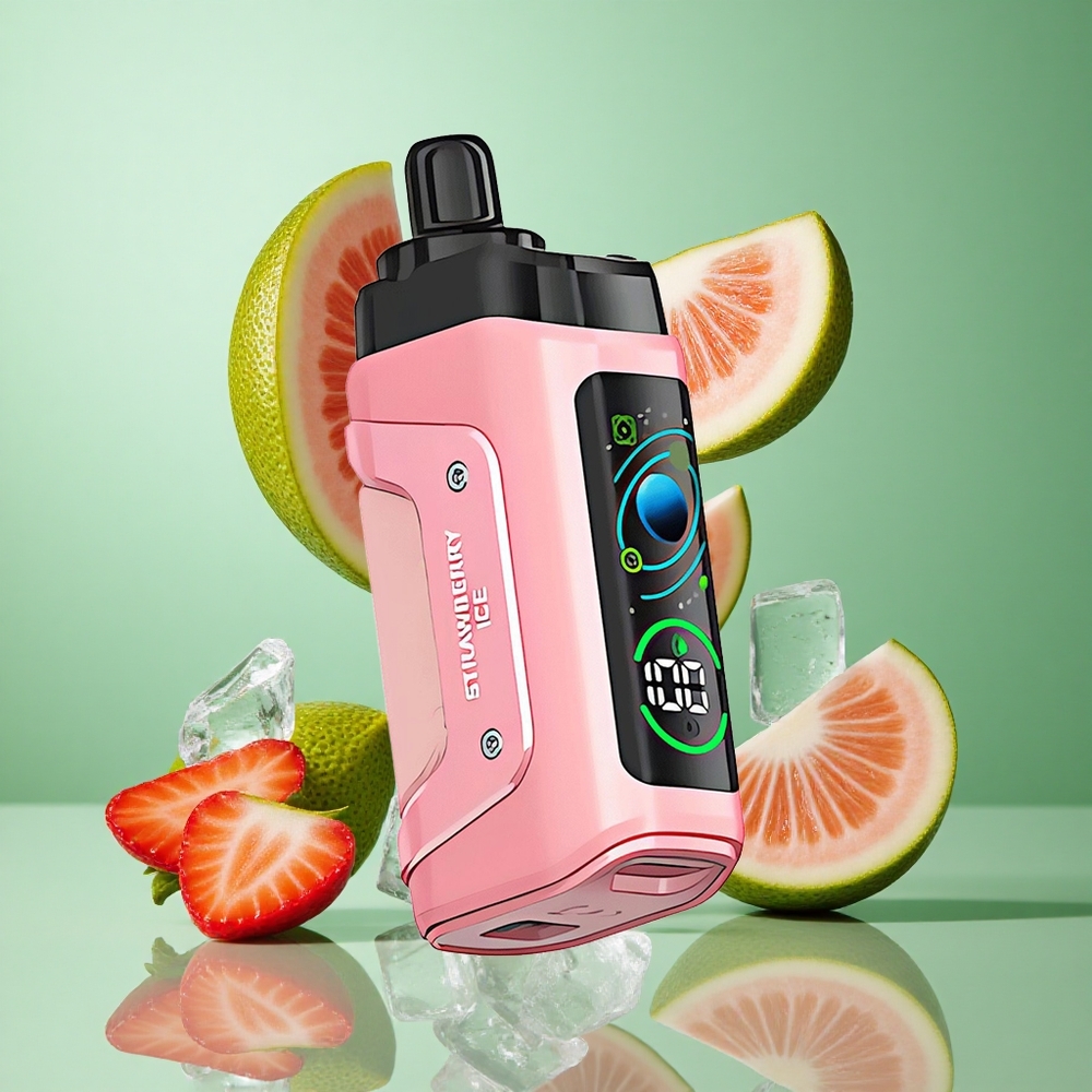 Razz Bar 45000 פאפים תות קרח Israel vave סוללה 650mah