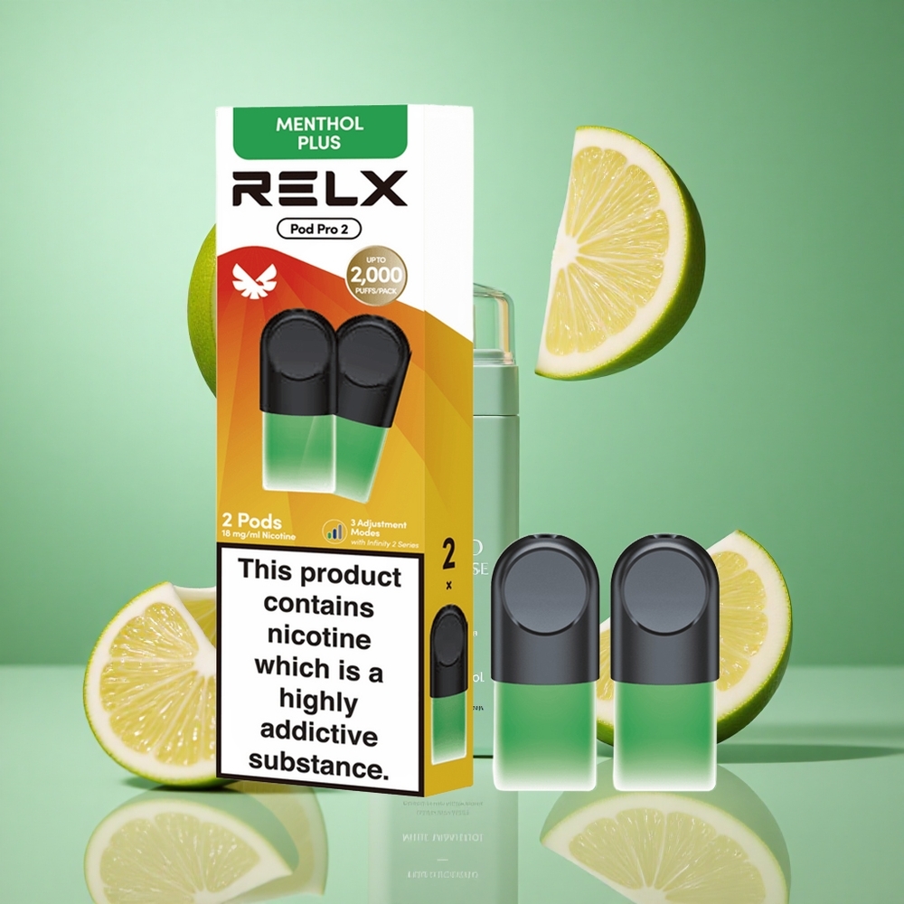 RELX Pod Pro 2 600 פאפים מנטה-מנתול פלוס Israel vape 1.9ml