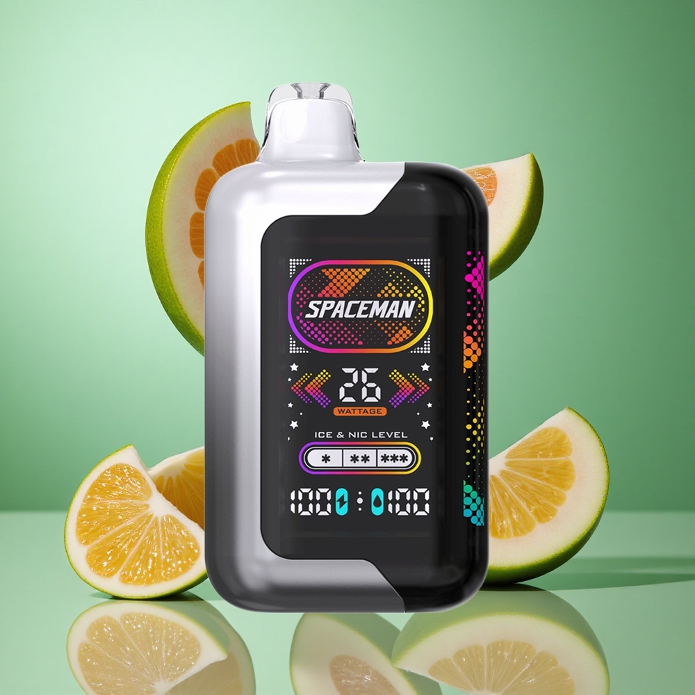 SMOK SPACEMAN SP40000 40000 פאפים פטל שחור Israel vape סוללה 1000mAh מסך 2.28"